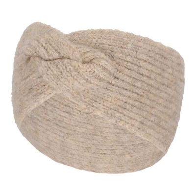Sarlini Gebreide Haarband Camel Melange