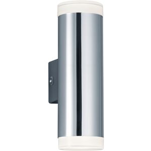 LED Wandlamp - Wandverlichting - Trion Yar - 8W - Warm Wit 3000K - Rond - Glans Chroom - Kunststof
