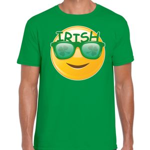 Irish emoticon feest shirt / outfit groen voor heren - St. Patricksday 2XL  -