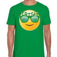 Irish emoticon feest shirt / outfit groen voor heren - St. Patricksday 2XL  -