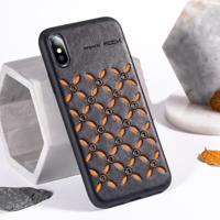 ROCK oorsprong serie Business TPU + PU beschermhoes voor iPhone XR