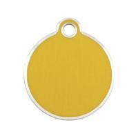 Naamplaatje Imarc Circle Geel Gouden