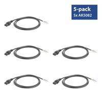 ACT AK5330 Netsnoer C13 IEC-Lock/Open Einde | Zwart | 3 meter | PC1025 | 5-Pack - thumbnail