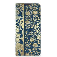 Motorola Edge 30 Pro Smart Cover Beige Flowers - thumbnail