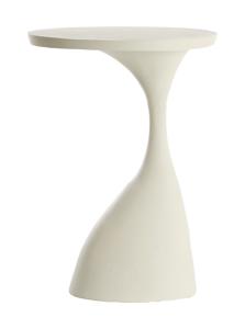 Light & Living Bijzettafel Macau 61cm hoog - Mat Crème - Rond