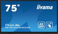 iiyama TE7512MIS-B3AG beeldkrant Kiosk-ontwerp 190,5 cm (75") LCD Wifi 400 cd/m² 4K Ultra HD Zwart Touchscreen Type processor Android 11 24/7 - thumbnail
