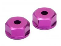 Aluminium bottom shock cap(no groove/purple/2pc