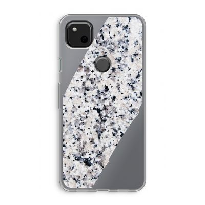 Gespikkelde marmer: Google Pixel 4a Transparant Hoesje