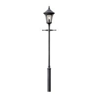 Lantaarnpaal Virgo zwart Hercules 325 cm buitenlamp Konstmide 570-750+ 655-750