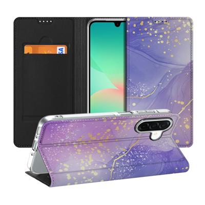 Bookcase voor Samsung Galaxy A26 Watercolor Paars Bookcase voor Samsung Galaxy A26 Watercolor Paars