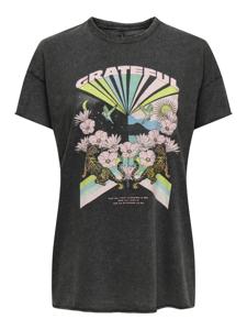 Only Onllucy Life Reg S/s Top Jrs Noos T-shirts Black Grateful
