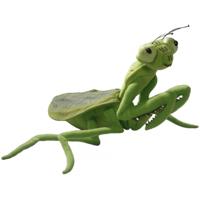 Carldick Bidsprinkhaan insecten knuffel - groen - 35 cm - pluche