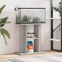Aquariumstandaard 60x30x60 cm bewerkt hout grijs sonoma - thumbnail