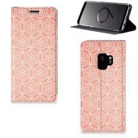 Samsung Galaxy S9 | Hoesje met Magneet | Pattern Orange Samsung Galaxy S9 | Hoesje met Magneet | Pattern Orange