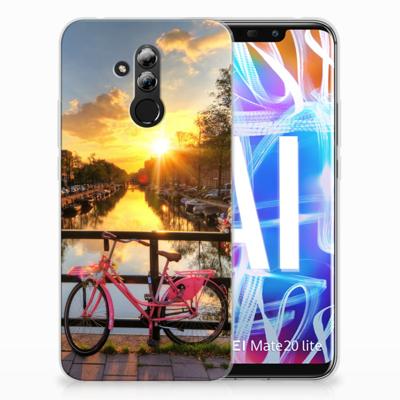 Huawei Mate 20 Lite | Silliconen Back Cover | Amsterdamse Grachten