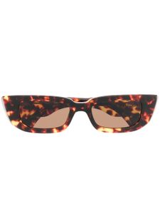 Ambush Eyewear lunettes de soleil Nova effet écaille de tortue - Marron