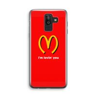 I'm lovin' you: Samsung Galaxy J8 (2018) Transparant Hoesje