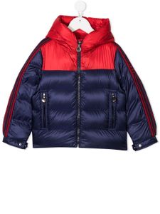 Moncler Enfant veste colour block à capuche - Bleu