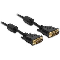 Delock 83190 Kabel DVI 24+1 male > DVI 24+1 male 2 m zwart