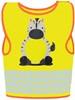 Korntex KX119K Children's Safety Vest Funtastic Wildlife CO² Neutral - Zebra Yellow - XXS (3/4 years)