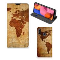 Samsung Galaxy A20s | Book Cover | Wereldkaart