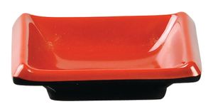 Zwart/Rood Sausbord - Melamine - 9 x 6 cm