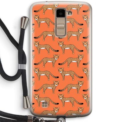 Cheetah: LG K10 (2016) Transparant Hoesje met koord