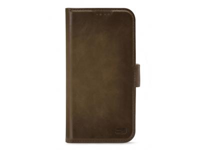 Senza Senza Desire Leather Wallet Apple iPhone 12 Mini Burned Olive