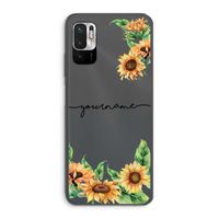Zonnebloemen: Xiaomi Redmi Note 10 5G Transparant Hoesje