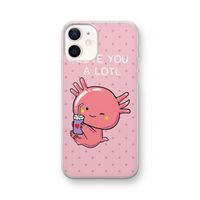 Love You A Lotl: iPhone 12 Transparant Hoesje