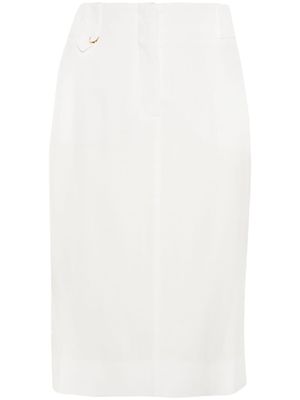 Jacquemus jupe La Jupe Bari - Blanc