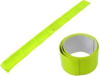 Messingschlager M-wave reflector snapwrap armen en benen geel (2st)