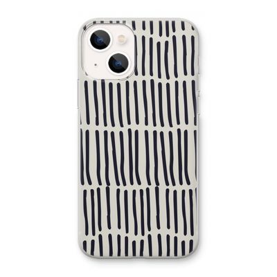 Moroccan stripes: iPhone 13 mini Transparant Hoesje