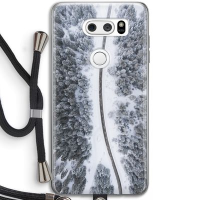 Snøfall: LG V30 Transparant Hoesje met koord