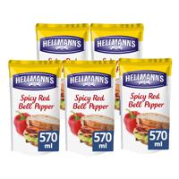 Hellmann's - Sandwich Saus Pittige Rode Paprika - 5x 570ml