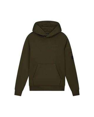 Malelions winter hoodie jongens - groen - nylon, zak