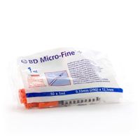 Bd Medical Microfine Insuline Spuit U-100 10x1ml Bd Medical Microfine Insuline Spuit U-100 10x1ml