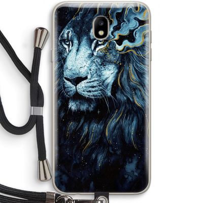 Darkness Lion: Samsung Galaxy J7 (2017) Transparant Hoesje met koord