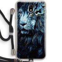 Darkness Lion: Samsung Galaxy J7 (2017) Transparant Hoesje met koord