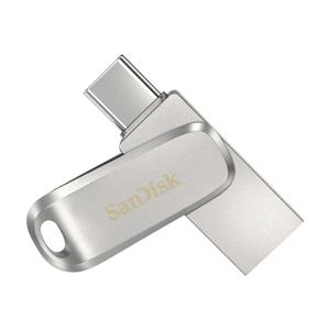 SanDisk Ultra Dual Drive Luxe USB flash drive 256 GB USB Type-A / USB Type-C 3.2 Gen 1 (3.1 Gen 1) Roestvrijstaal