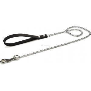 Beeztees 736421 1,12 m Zwart, Zilver Leer Hond Standaard riem