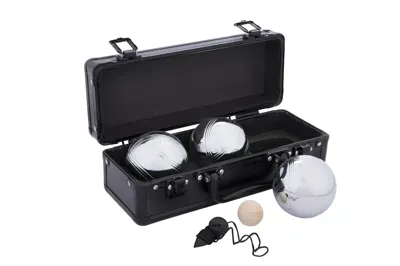Engelhart Jeu de boules 3 ballen in zwarte aluminium koffer