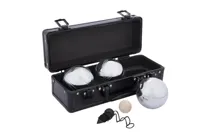 Engelhart Jeu de boules 3 ballen in zwarte aluminium koffer