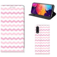 Samsung Galaxy A50 | Hoesje met Magneet | Waves Roze