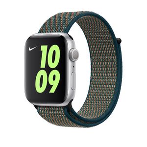 Apple origineel Nike Sport Loop Apple Watch 42mm / 44mm / 45mm / 49mm Hyper Crimson / Neptune Green - MXN62ZM/A