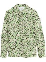 3.1 Phillip Lim chemise volantée à imprimé graphique - Vert - thumbnail