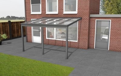 YARD Outdoor Velvetline Veranda 400x250 cm aluminium - Glasdak- - Aluminium- YARD Outdoor