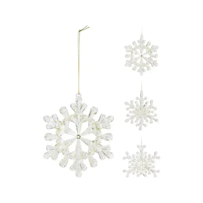 SNEEUWVLOK HANGDECO 12X12CM 3A