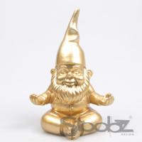 Stoobz Design Stoobz kabouter yoga goud 20cm