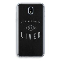 To be lived: Samsung Galaxy J5 (2017) Transparant Hoesje